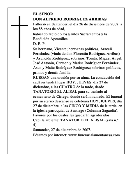 DON ALFREDO RODRIGUEZ ARRIBAS