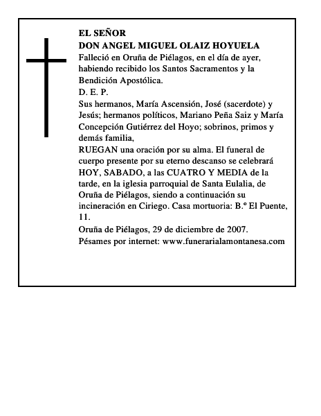 DON ANGEL MIGUEL OLAIZ HOYUELA