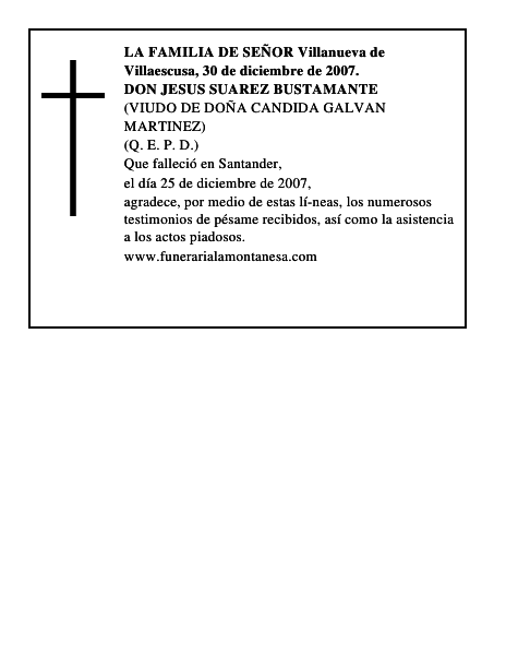 DON JESUS SUAREZ BUSTAMANTE