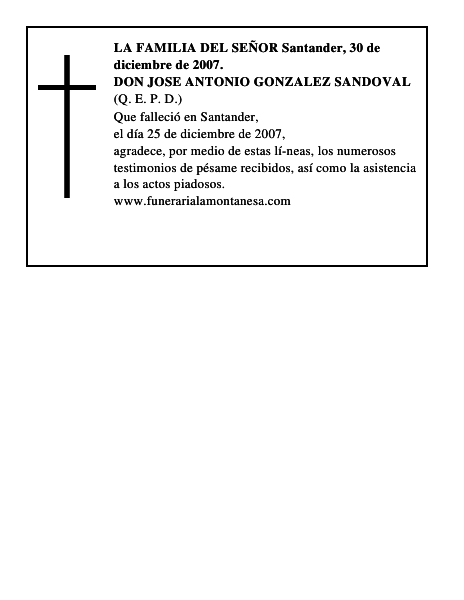 DON JOSE ANTONIO GONZALEZ SANDOVAL