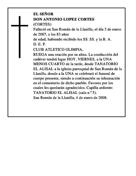 DON ANTONIO LOPEZ CORTES