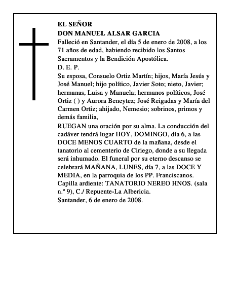 DON MANUEL ALSAR GARCIA