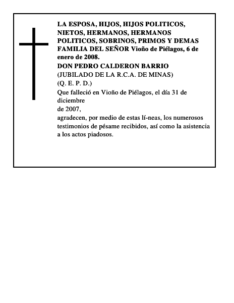 DON PEDRO CALDERON BARRIO