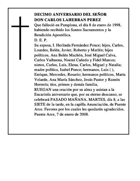 DON CARLOS LAHERRAN PEREZ