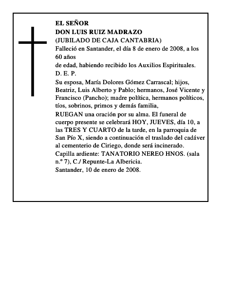 DON LUIS RUIZ MADRAZO