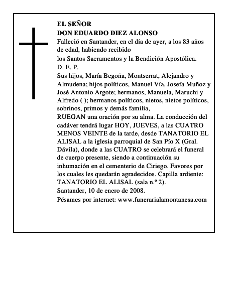 DON EDUARDO DIEZ ALONSO