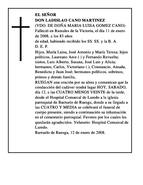 DON LADISLAO CANO MARTINEZ