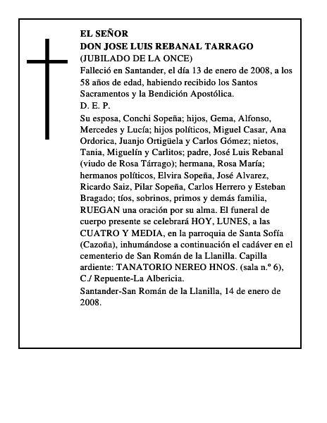 DON JOSE LUIS REBANAL TARRAGO