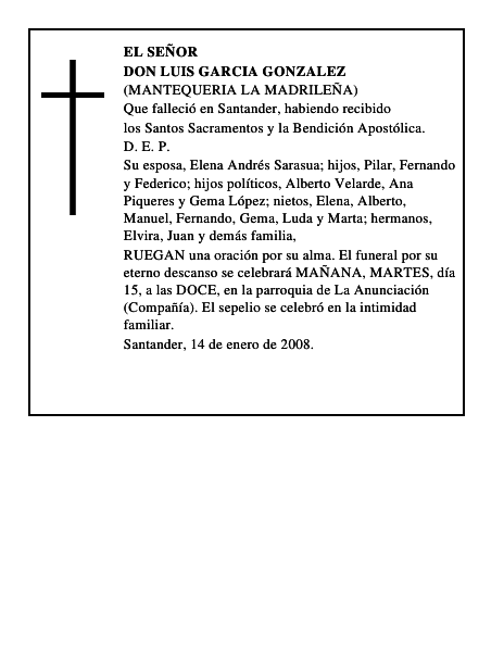 DON LUIS GARCIA GONZALEZ