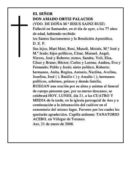 DON AMADO ORTIZ PALACIOS