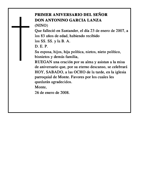 DON ANTONINO GARCIA LANZA