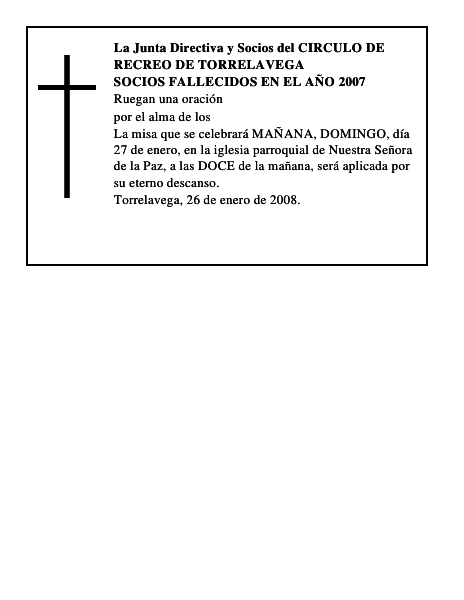 SOCIOS FALLECIDOS EN EL AÑO 2007