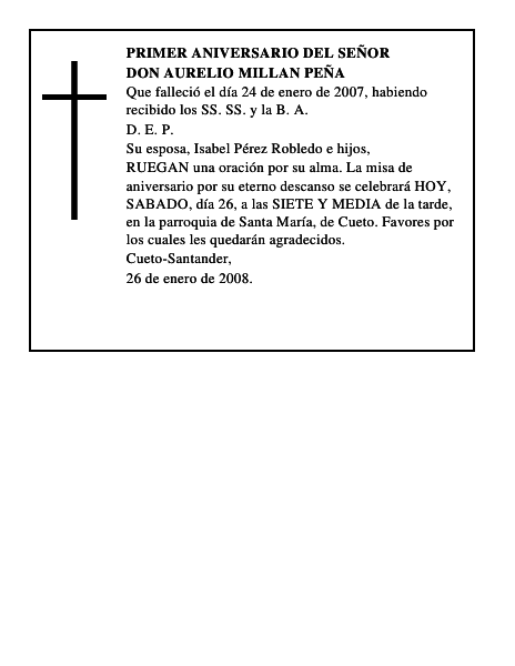DON AURELIO MILLAN PEÑA