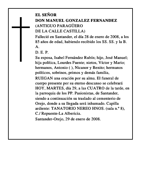 DON MANUEL GONZALEZ FERNANDEZ