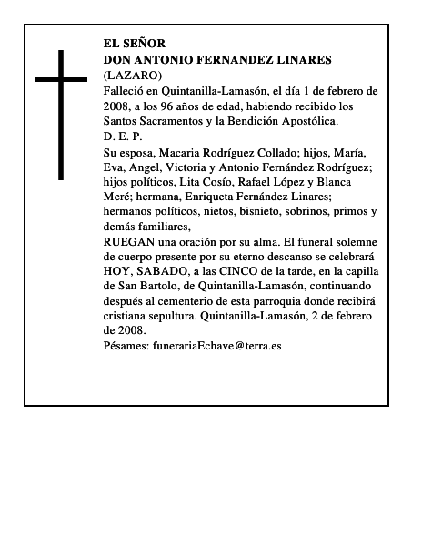 DON ANTONIO FERNANDEZ LINARES