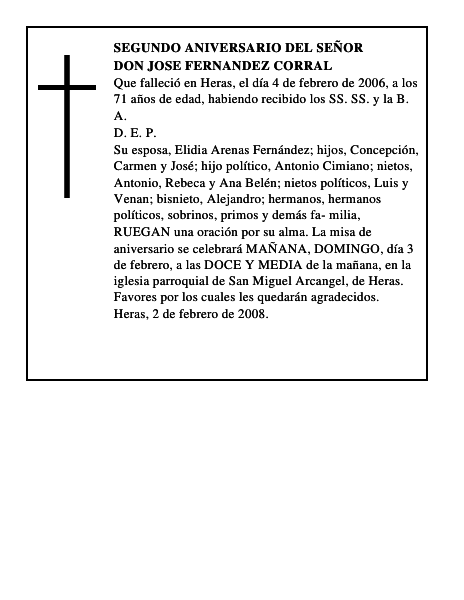 DON JOSE FERNANDEZ CORRAL