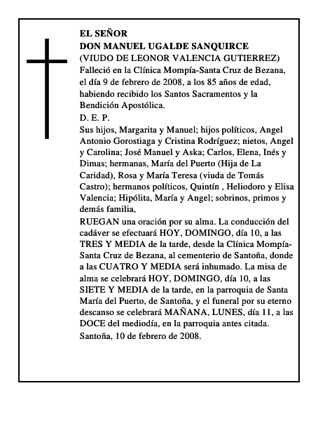 DON MANUEL UGALDE SANQUIRCE
