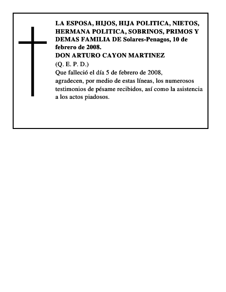 DON ARTURO CAYON MARTINEZ