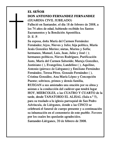 DON ANTONIO FERNANDEZ FERNANDEZ