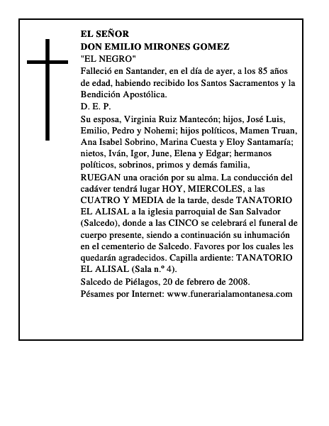 DON EMILIO MIRONES GOMEZ