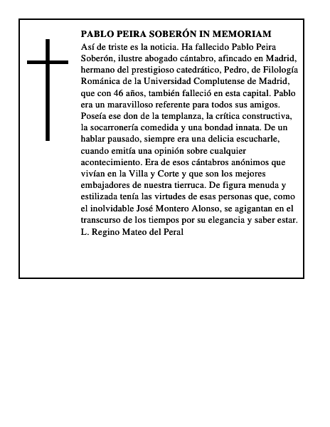 Pablo Peira Soberón IN MEMORIAM