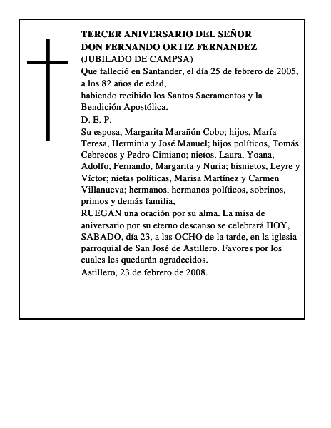DON FERNANDO ORTIZ FERNANDEZ