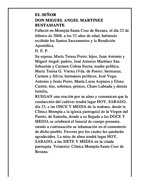 DON MIGUEL ANGEL MARTINEZ BUSTAMANTE