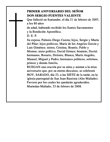 DON SERGIO FUENTES VALIENTE