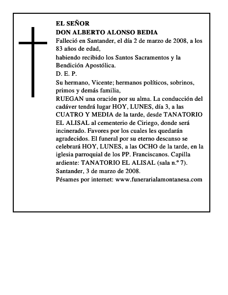 DON ALBERTO ALONSO BEDIA