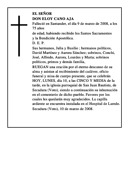 DON ELOY CANO AJA