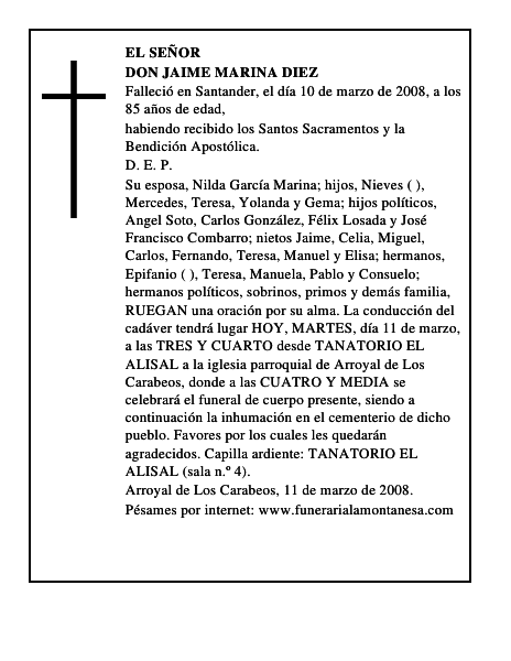 DON JAIME MARINA DIEZ