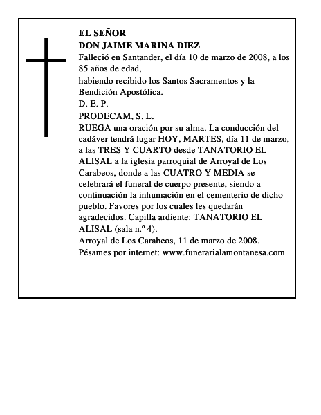 DON JAIME MARINA DIEZ