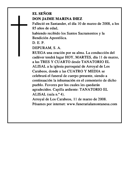 DON JAIME MARINA DIEZ