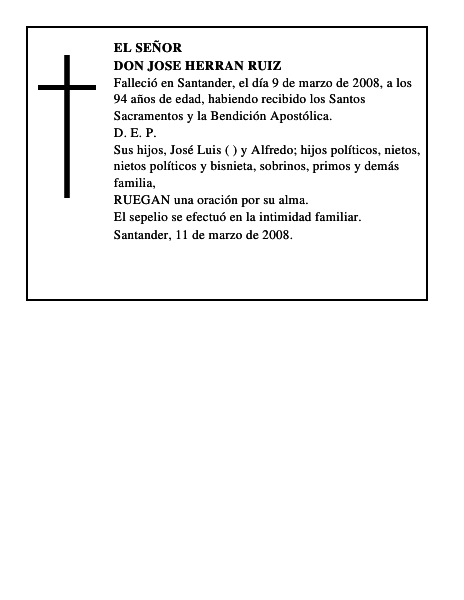DON JOSE HERRAN RUIZ