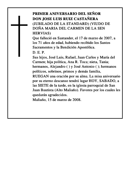 DON JOSE LUIS RUIZ CASTAÑERA