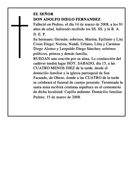 DON ADOLFO DIEGO FERNANDEZ