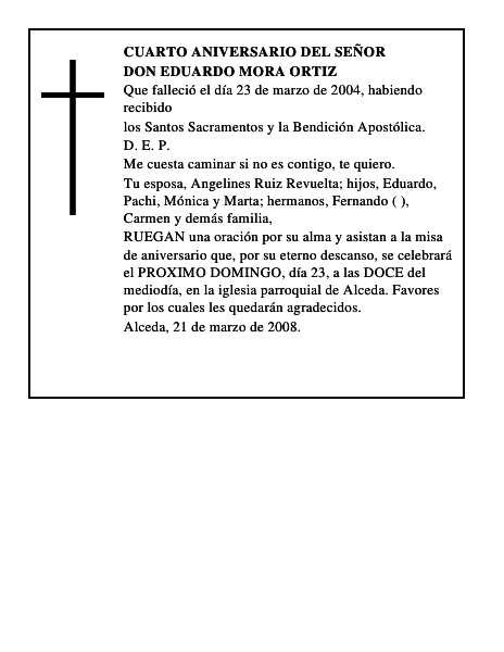 DON EDUARDO MORA ORTIZ