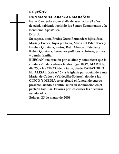 DON MANUEL ABASCAL MARAÑON