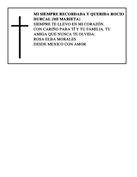 MI SIEMPRE RECORDADA Y QUERIDA ROCIO DURCAL (MI MARIETA)