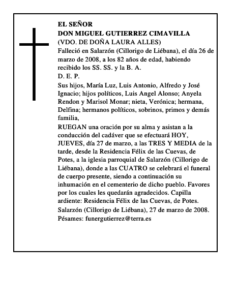 DON MIGUEL GUTIERREZ CIMAVILLA