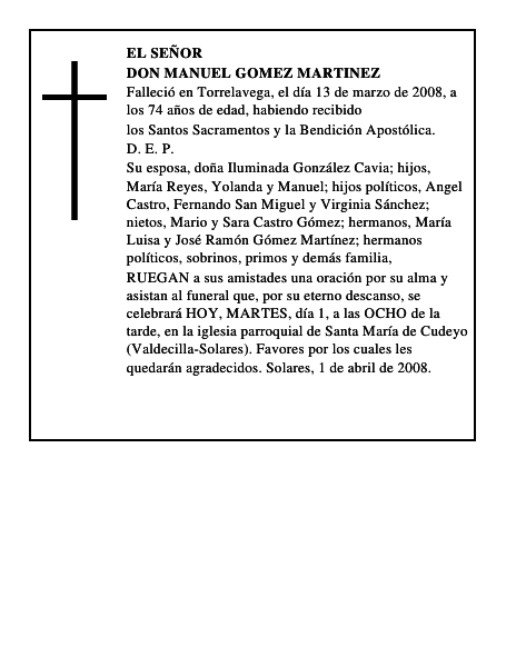 DON MANUEL GOMEZ MARTINEZ