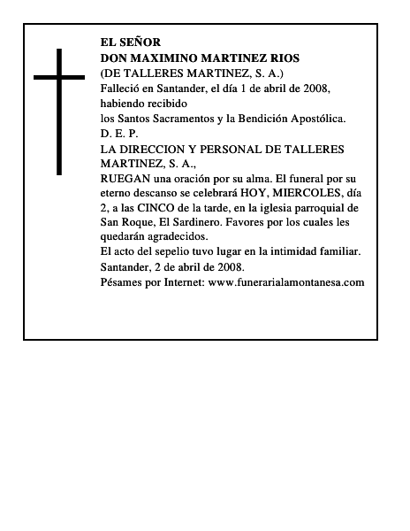 DON MAXIMINO MARTINEZ RIOS