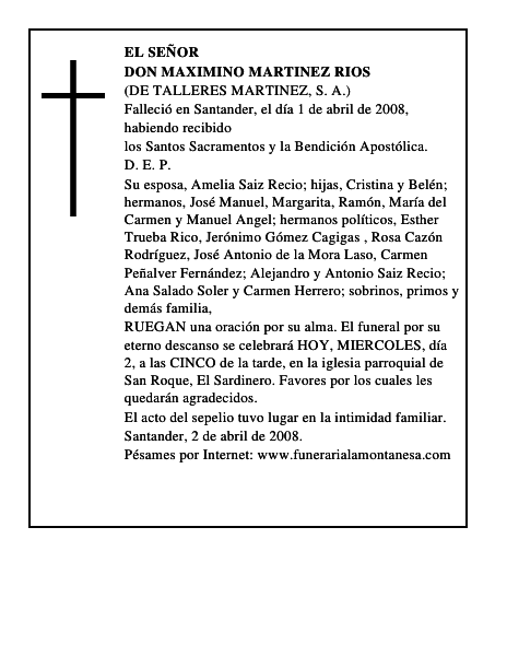 DON MAXIMINO MARTINEZ RIOS