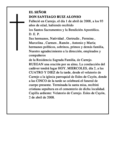 DON SANTIAGO RUIZ ALONSO