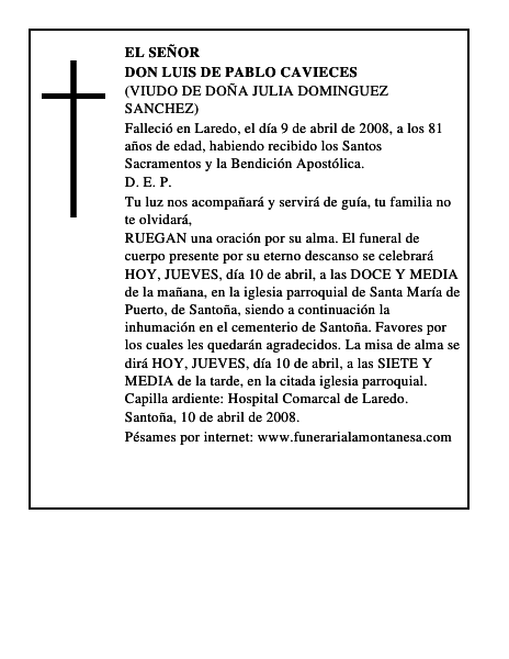 DON LUIS DE PABLO CAVIECES