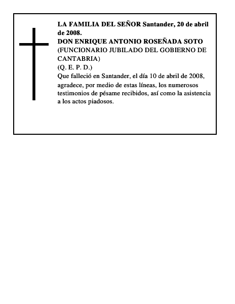 DON ENRIQUE ANTONIO ROSEÑADA SOTO