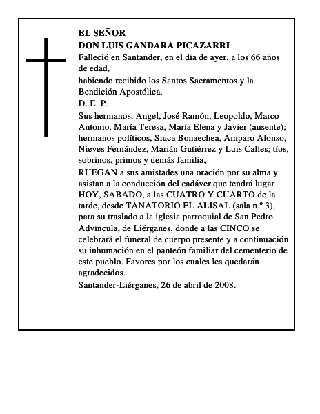 DON LUIS GANDARA PICAZARRI