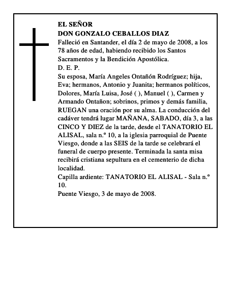 DON GONZALO CEBALLOS DIAZ