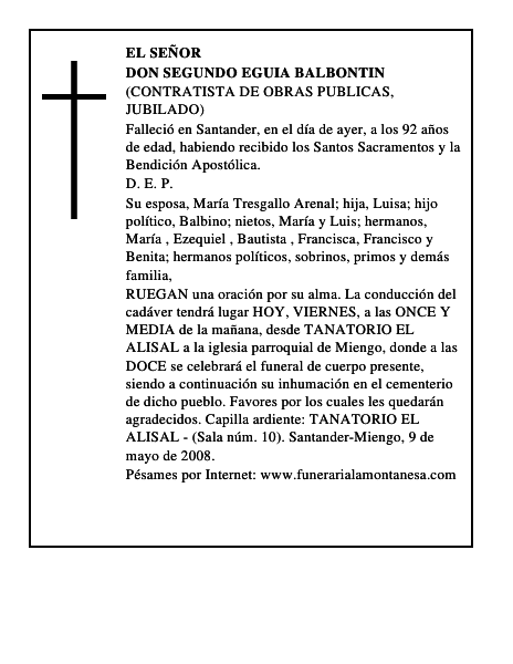 DON SEGUNDO EGUIA BALBONTIN