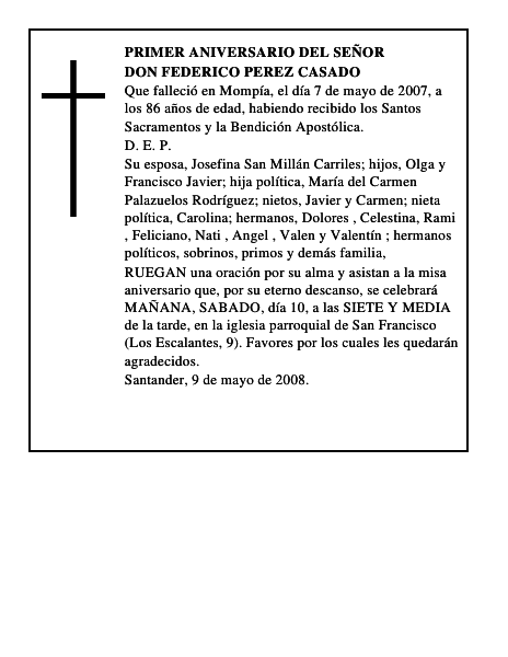DON FEDERICO PEREZ CASADO